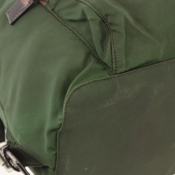 PRADA Backpack Nylon Green Auth 174836