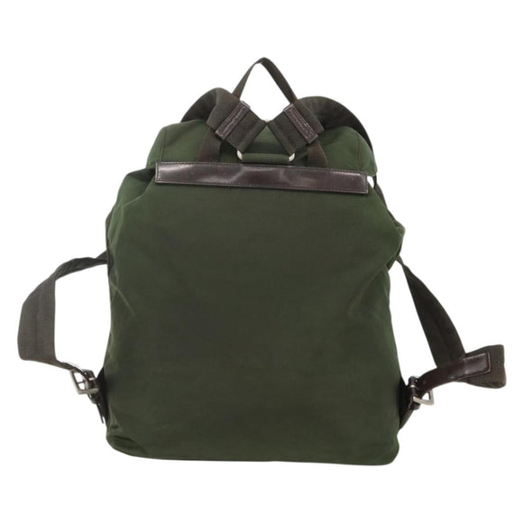 PRADA Backpack Nylon Green Auth 174836