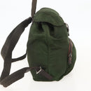 PRADA Backpack Nylon Green Auth 174836-3
