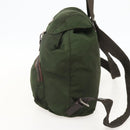 PRADA Backpack Nylon Green Auth 174836-4
