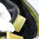 BALLY Shoulder Bag Suede Green Silver Auth 174837-11