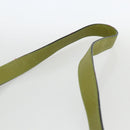 BALLY Shoulder Bag Suede Green Silver Auth 174837-8