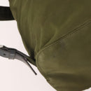 PRADA Backpack Nylon Khaki Silver Auth 174854-19