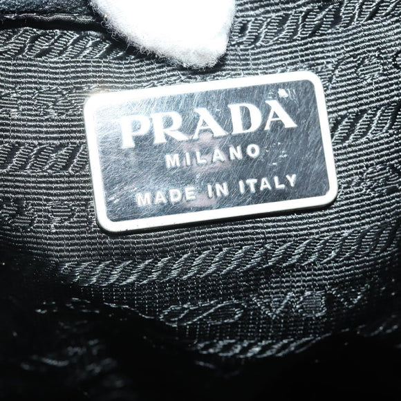 PRADA Backpack Nylon Khaki Silver Auth 174854
