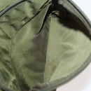 PRADA Backpack Nylon Khaki Silver Auth 174854-29