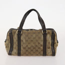 GUCCI GG Supreme GG Crystal Hand Bag PVC 3 Set Beige Auth 174861-11