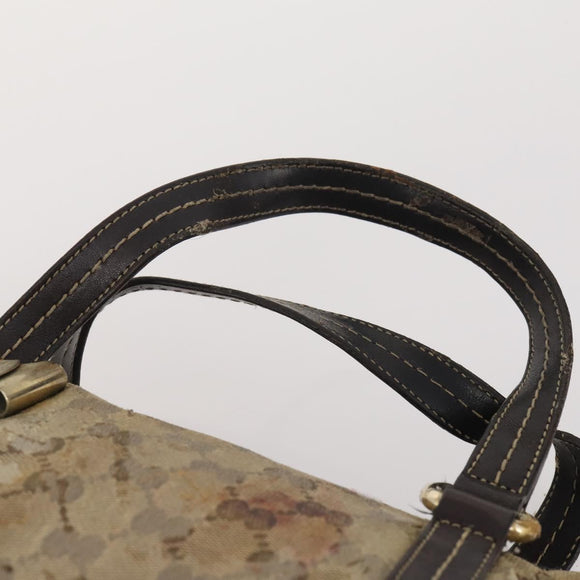 GUCCI GG Supreme GG Crystal Hand Bag PVC 3 Set Beige Auth 174861