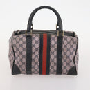GUCCI GG Supreme GG Crystal Hand Bag PVC 3 Set Beige Auth 174861-18