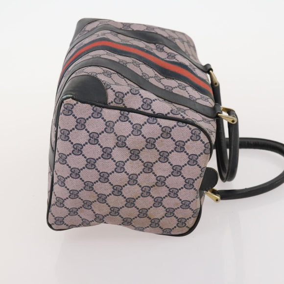 GUCCI GG Supreme GG Crystal Hand Bag PVC 3 Set Beige Auth 174861