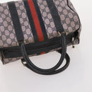 GUCCI GG Supreme GG Crystal Hand Bag PVC 3 Set Beige Auth 174861-21