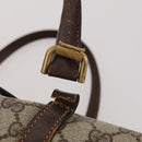 GUCCI GG Supreme GG Crystal Hand Bag PVC 3 Set Beige Auth 174861-8