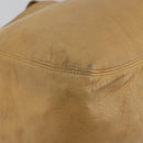 Coach Tote Bag Leather Beige Gold Auth 174865-9