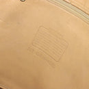 Coach Tote Bag Leather Beige Gold Auth 174865-11