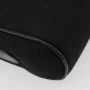 GUCCI GG Canvas Web Sherry Line Shoulder Bag Black Gold Auth 174868A-13