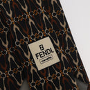FENDI Necktie Silk Black Auth 174882A-13