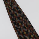 FENDI Necktie Silk Brown Auth 174883A-10
