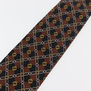FENDI Necktie Silk Brown Auth 174883A-4