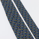 HERMES Necktie Silk Blue Auth 174885A-11