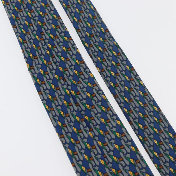 HERMES Necktie Silk Blue Auth 174885A