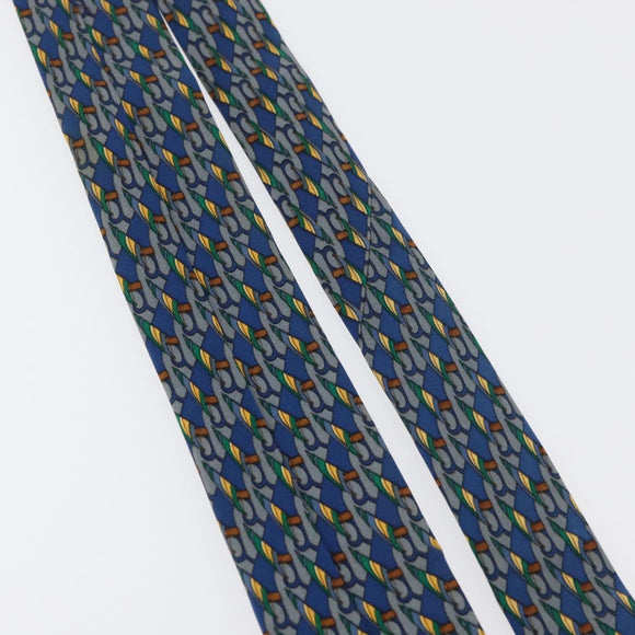HERMES Necktie Silk Blue Auth 174885A