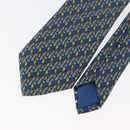 HERMES Necktie Silk Blue Auth 174885A-3