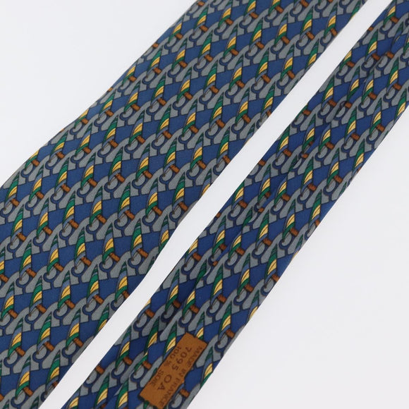 HERMES Necktie Silk Blue Auth 174885A
