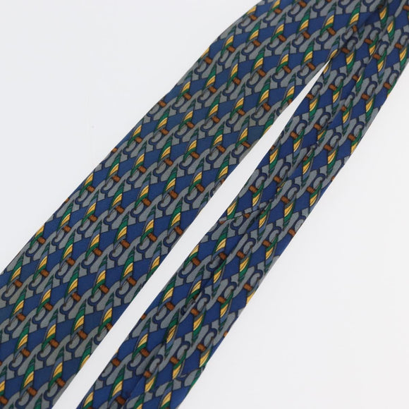 HERMES Necktie Silk Blue Auth 174885A