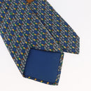HERMES Necktie Silk Blue Auth 174885A-9
