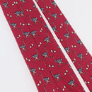 HERMES Necktie Silk Red Auth 174886-12