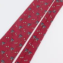 HERMES Necktie Silk Red Auth 174886-5