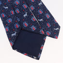 HERMES Necktie Silk Blue Auth 174887-10