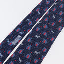 HERMES Necktie Silk Blue Auth 174887-4