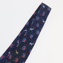 HERMES Necktie Silk Blue Auth 174887-7