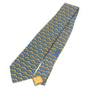 HERMES Necktie Silk Yellow Auth 174888A-1
