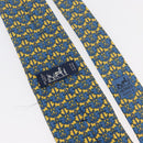 HERMES Necktie Silk Yellow Auth 174888A-10
