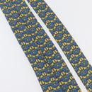 HERMES Necktie Silk Yellow Auth 174888A-11