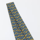 HERMES Necktie Silk Yellow Auth 174888A-13
