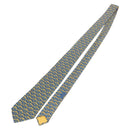 HERMES Necktie Silk Yellow Auth 174888A-2