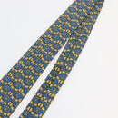 HERMES Necktie Silk Yellow Auth 174888A-6