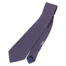 HERMES Necktie Silk Navy Auth 174890A-1