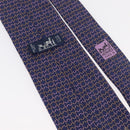 HERMES Necktie Silk Navy Auth 174890A-11