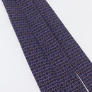 HERMES Necktie Silk Navy Auth 174890A-12