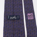 HERMES Necktie Silk Navy Auth 174890A-15