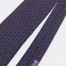 HERMES Necktie Silk Navy Auth 174890A-4