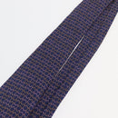 HERMES Necktie Silk Navy Auth 174890A-6