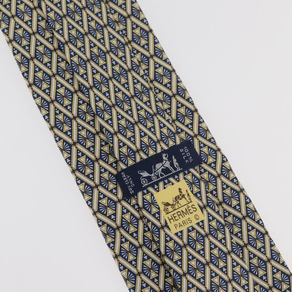HERMES Krawatte Seide Blau Original 174891A