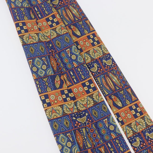 HERMES Necktie Silk Blue Auth 174892