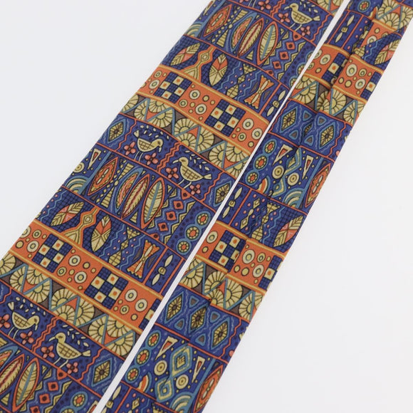 HERMES Necktie Silk Blue Auth 174892