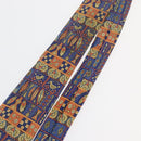 HERMES Necktie Silk Blue Auth 174892-6