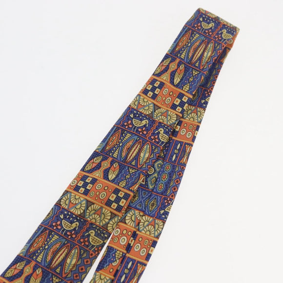 HERMES Necktie Silk Blue Auth 174892